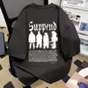 Camiseta Versátil de Peso Pesado para Hombre de Manga Corta Verano Estudiante Marca de Moda Estilo Americano Estampada High Street Estilo Hong Kong Top de Media Manga Camiseta