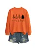 Sitio Independiente de Amazon 2025 Venta al por mayor Alegre y Brillante Otoño e Invierno Cuello Redondo Cómodo Casual Sudadera Pulóver
