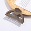 Pinza para el pelo con forma de media luna color crema de verano, pinza para la parte trasera de la cabeza, pinza de tiburón, accesorios para el cabello de nicho, venta al por mayor