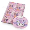 Gatito orejas grandes perro delgado poliéster algodón o tela impermeable elástica de cuatro lados tela para bolsa de patchwork DIY, 1Yc46373