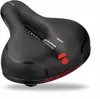 Sillín de Bicicleta Transpirable Hueco para Hombres Mujeres Bicicleta de Montaña Carretera Asiento de Bicicleta para Trasero Grande Absorción de Impactos Cómodo Advertencia de Seguridad