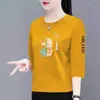 Roupa de maternidade para meia-idade, top versátil soltinho, plus size, vestuário feminino, comércio exterior transfronteiriço, camiseta top de manga três quartos, manga média