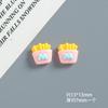Simulación comida en miniatura juego pan resina accesorios diy pegamento crema funda para teléfono móvil refrigerador hebilla para zapatos accesorios para el cabello