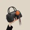 Bolso 2026 Nuevo Otoño e Invierno Piel Genuina Bolso Cruzado tipo Almohada Bolso Boston Mini de Hombro para Mujer