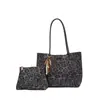 Bolso Tote de Gran Capacidad Estampado de Leopardo para Mujer 2025 Otoño Nuevo Estilo para Salir al Trabajo y Viajar Bolsos de Hombro Únicos de Alta Gama