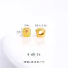 Accesorios DIY de Oro Arena de Larga Duración de Color Fuerte con Colgante de Broche Universal Tachonado de Diamantes, Calabaza, Separador de Flor de Cuatro Hojas, Pulsera y Colgante para Joyería