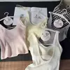 Camisola picante sin espalda con copas integradas, capa base de algodón puro, prenda exterior, sujetador sin tirantes y lencería