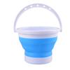 Balde Dobrável Portátil Doméstico Aberto Silicone Plástico Balde Dobrável Externo Lavagem de Carro Balde Portátil de Pesca