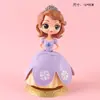 Vestido Princesa de Gelo Azul Decoração de Bolo de Aniversário para Menina Presente de Aniversário Acessórios de Bolo Enfeites