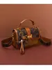 Bolso Pequeño Cuadrado de un Solo Hombro Cruzado de Nuevo Estilo 2026, Simple y Elegante para Mujer, Bolso de Mano de Moda para el Trabajo con Diseño de Bloques de Color, Casual y Versátil