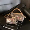 Bolsa Saco Estilo Coreano Xadrez Ins Menina Fofa Acessível Luxo High-End Bolsa de Ombro para o Dia a Dia Retro Bolsa de Moedas Transversal para Crianças