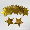 Corrente de papel de sete cores fio de papel flor de puxar decoração suspensa festa aniversário casamento formatura cena estrela de cinco pontas flor de puxar decoração