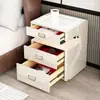 Mesa de Cabeceira Inteligente Segura com Design Moderno Minimalista Integrado, Carregamento Sem Fio, Trava de Impressão Digital e Bluetooth