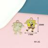 Bob Esponja Bebé DIY accesorios de aleación estrella Paida Muñeco de Dibujos Animados llavero colgante pulsera colgante de collar al por mayor