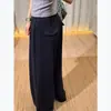 Pantalones casuales nuevos de otoño, holgados y con diseño de bolsillo, cómodos, adelgazantes, de cintura alta y pierna ancha