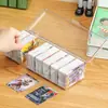 Caja de Almacenamiento de Cartas Caja de Cartas Estrella Transparente Gran Capacidad Portátil Caja de Almacenamiento con Separadores para Cartas Yu-Gi-Oh con Tapa