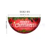Bandera colgante de Navidad nueva transfronteriza de Amazon Bandera semicircular Bandera en forma de abanico Bandera de forma especial Decoración de barandilla para fiesta de Halloween