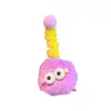 Presilha de Cabelo Fofa de Bola de Pelo Olhos Grandes Boneca Feia Bola de Carvão Enfeite de Cabeça Menina Desenho Animado Engraçado Elegante Presilha de Bico de Pato Acessório de Cabelo