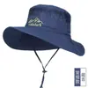 Sombrero de Senderismo para Exteriores Color Camello Secado Rápido Visera Sombrero de Pescador para Hombres y Mujeres con Ala Ancha Sombrero de Sol para Senderismo Sombrero de Sol Anti-UV