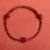 Pulseira de Corda Vermelha Lotus Landing 2024 Nova Pulseira Trançada de Cinábrio Segura Retrô Pulseira para Melhor Amiga