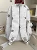 Mochila estilo coreano para chica dulce con bordado de estrellas, un diseño fresco y alegre, perfecta para el uso diario de chicas de secundaria y preparatoria, ya sea para la escuela o para ir de compras.