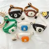 Bolsa para niños 3-6 años 5 niños monedero moda casual bolsa de pecho para bebé bolsa de cintura de color contrastante de moda linda para niños