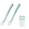 Cuchara Suave para Recién Nacidos, Cuchara de Silicona para Alimentar Arroz, Agua y Leche, Utensilios de Grado Alimenticio para Bebés, Aprobación Directa del Fabricante