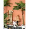 Palma Areca Interior Cicadácea Palma de Coco Plantas Verdes Maceta de Piso Árbol Falso Decoración de Paisajismo para Sala de Estar