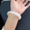 Pulsera de jade blanco de Xinjiang Hotan Waimeng pulsera de jade blanco sebo pulsera de moda para mujer suministro en vivo