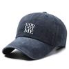 Gorra de Béisbol Suave Lavada y Desgastada con Estampado de Letra Personalizada para Primavera y Otoño, para Hombres y Mujeres, Sombrero Pequeño para el Sol para Mostrar la Cara al Aire Libre