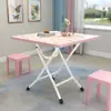 Mesa Plegable, Mesa de Comedor Plegable, Mesa de Comedor Doméstica Simple, Puesto de Casa de Alquiler, Mesa de Comedor Simple para Apartamento Pequeño