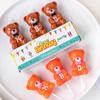 Serie de Velas de Oso Decoración de Pastel Estilo Coreano ins Lindo Vela de Dibujos Animados Oso Suministros para Fiesta de Cumpleaños de Niños