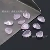 Venta al por mayor de fabricante vidrio con forma de pera 2*3-13*18 mm vidrio con forma de lágrima cabujón de color blanco con base puntiaguda piedras sueltas