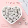 Zircônio Dourado Contas Espaçadoras de Cintura Pequena Alta Retenção de Cor Pulseira DIY Espaçador Contas para Colar Contas Espaçadoras de Roda de Zircônio Contas com Furo