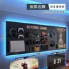 Sala de E-sports painel perfurado prateleira de parede preta mesa de computador painel de parede armazenamento decoração de arte em ferro display Maibao