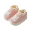 Pantuflas de algodón para niños y niñas, de invierno, con dibujos animados, lindas, para el hogar, cálidas, de felpa, para bebé, con talón cubierto, zapatos de algodón para el hogar para niños
