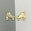 Joyería de Aleación DIY Popular Transfronteriza Europea y Americana Simple Personalizada Patines Collar de Diamantes Llavero Colgante