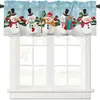 Cortinas navideñas transfronterizas, cortinas cortas para ventanal de medio cuerpo, cortinas cortas para ventanas pequeñas, cortinas cortas decorativas para cocina