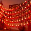 Fio de LED Ano Novo Lanterna vermelha Nó chinês Fio Luzes Festival da Primavera Luzes penduradas Luzes decorativas para quarto Luzes de atmosfera Atacado