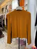 Camiseta Básica de Color Sólido con Cuello Semi-Alto, Adelgazante, Manga Larga, Capa Base para Mujer, Camiseta Versátil para Usar por Debajo, para Viajes al Trabajo y Uso Casual, Top de Otoño