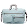 Bolsa casual de fitness multibolsillos para mujer, con separación de húmedo y seco, bolsa de equipaje expandible para viajes cortos, bolsa de viaje versátil casual de moda para hombre