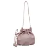 Bolso cubo único de cordón de nicho 2026 nuevo bolso cruzado versátil de moda para mujer bolso nube súper popular exquisito
