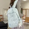 Mochila Nueva Estilo Coreano Ins con Estrellas y Lunares para Estudiantes Mujeres, Gran Capacidad, Ligera, Bolsa Escolar, Linda Mochila de Dibujos Animados