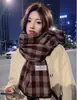 Colección de Bufandas de Mohair de Color Sólido de Otoño e Invierno, Bufandas Atmosféricas Estilo Coreano, Bufandas Chal Ampliadas y Engrosadas al por Mayor