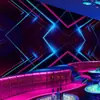 Papel de parede com senso de tecnologia 3d de ficção científica decoração de parede de fundo de recepção de box de bar ktv papel de parede de decoração de lan house e-sports