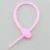 Cuerda de silicona brida de silicona cable de silicona extensible suave cordón para llavero material para colgante de bolsa de juguete de muñeca DIY
