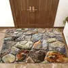 Tapetes de Piso Visuais 3D Amazon Temu Dropshipping, Tapetes de Piso Absorventes para Banheiro, Entrada de Porta, Tapetes de Porta Resistentes a Manchas e Fáceis de Cuidar