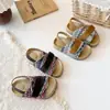 Chinelos Femininos para Uso Externo 2026 Verão Novo Estilo Sandálias de Praia Birkenstock Estilosas para Crianças Menininhas Boêmias