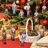 Cascanueces de Navidad Decoraciones de Navidad Adornos de Madera Artesanías de Madera Decoraciones para Fiestas Navideñas Adornos Colgantes