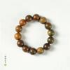 Pulsera de madera de sándalo verde americano para hombre y mujer, exquisita placa de rosario de sándalo, anillo liso para jugar, pulsera de una sola vuelta de diámetro con múltiples cuentas